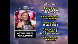 Godelva Shirley Vera Alexander long