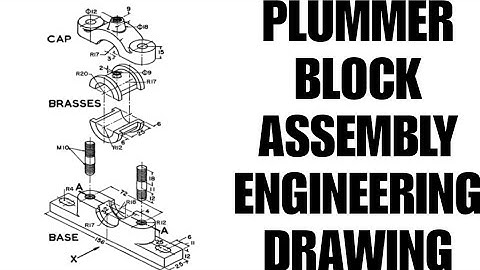 ASSEMBLY DRAWING N3  ENGINEERING DRAWING PLUMMER BLOCK