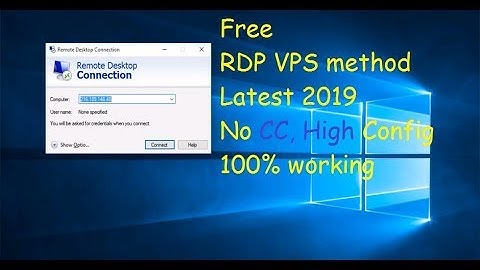 How to Get Free Windows VPS Server Working -  New Method 2020 -  No Credit Card Required