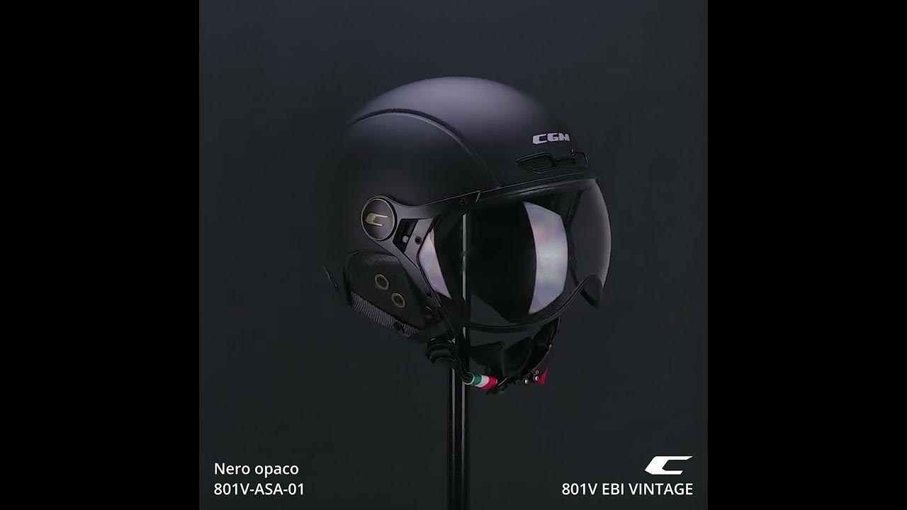 Casque de vélo unisex CGM® EBI Vintage NERO OPACO