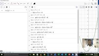 GEOGEBRA TUTORIAL LESSON 2: FACTORISING POLYNOMIAL FUNCTIONS USING THE ''CAS'' SUB MENU.