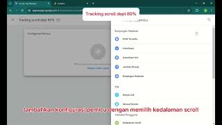 (3) Tracking scroll depth 80%