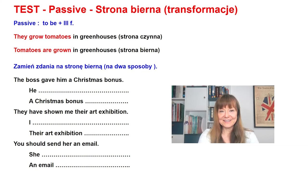 TEST - Passive - Strona bierna (transformacje) - YouTube