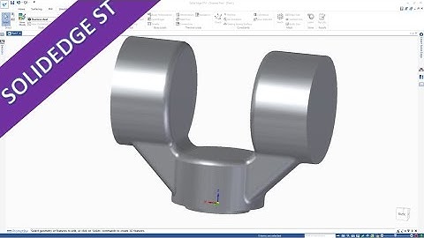 Multi-Body-Housing - Part 1 Exterior - SolidEdge ST9 Training - Methods