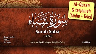 034 Surah Saba' dan terjemah bahasa Indonesia (Audio   Teks Arab & Latin) Misyari Rasyid Al Afasy