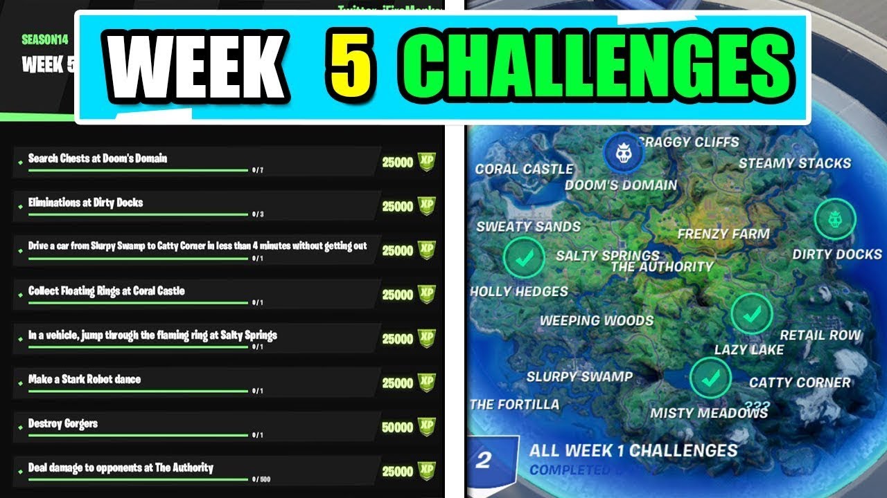 All week 5 challenges!![Fortnite]