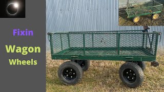 Garden Cart Wheel Repair