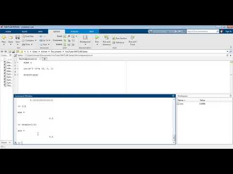 How to Get Decimal Answers and Change Precision on MATLAB (Scientific and Engineering Notation)