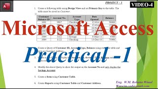 Microsoft Access (Practical - 1)