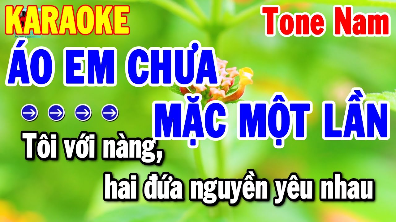 Karaoke Áo Em Chưa Mặc Một Lần Tone Nam | Nhạc Sống Hay Dễ Hát 2025 | Thanh Hải