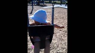 Audrey On The Swing For The 1St Time. 9 Months Old