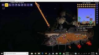 Terraria builds Steampunk-ish Airship