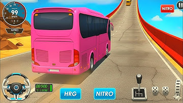 Mega Ramp Bus Stunt Racing 3D – Ultieme GT-busuitdagingen Onmogelijke busstunts - Gameplay Episod...