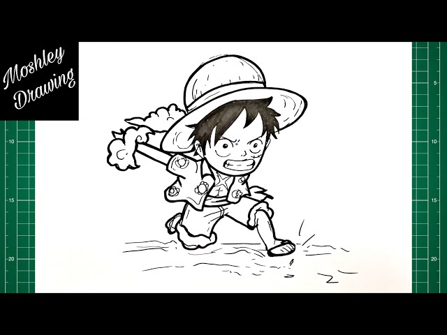 Drawing of Chibi Luffy by me. Hope you like it! : r/OnePiece