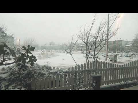 سقوط الثلج مع ايات من القران الكريم