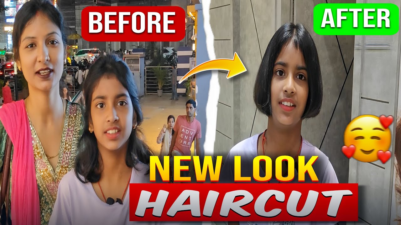 My New Transformation Haircut | Surprise 😲 Hair Look | Rishika Mahato Vlogs