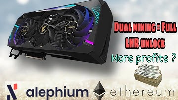 Dual mining ethereum and alepium on Rtx 3060 LHR... Profitability...