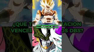 ¿QUE TRANSFORMACION NECESITA GOGETA PARA VENCER A LOS VILLANOS DBZ? #shorts