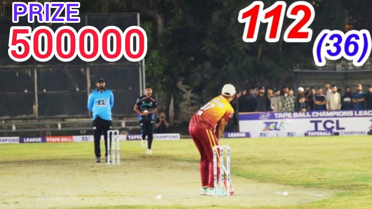 TAMOUR MIRZA VS AHSAN CHITTA || TM ON FIRE || 112 RUNS CHASED BY 36 ...