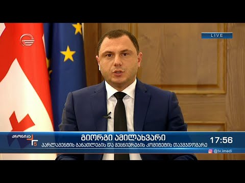 პარლამენტის განათლებისა და მეცნიერების კომიტეტის თავმჯდომარე გიორგი ამილახვარი ქრონიკაში