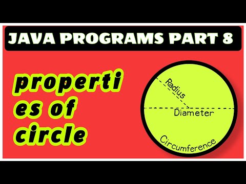 very easy java program | Finding properties of circle area and perimeter |  by learning successfully