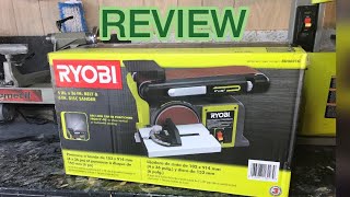 RYOBI Belt and Disc Sander Assembly and Review