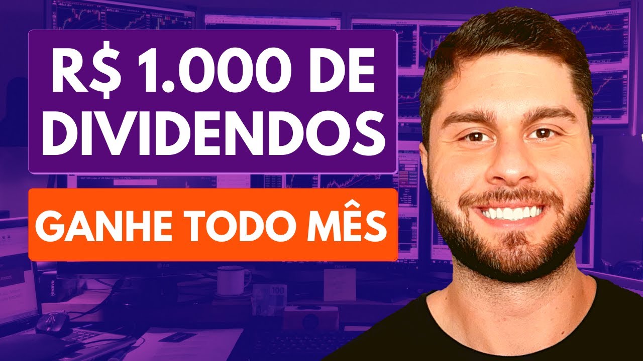 COMO GANHAR R$ 1.000 DE DIVIDENDOS TODOS OS MESES COM AS MELHORES AÇÕES E FUNDOS IMOBILIÁRIOS