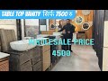 मात्र 4500 रुपये में Bathroom Cabinet, Table Top Vanity, Designer Basin ,Led Mirror, Branded Faucet