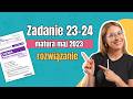 Zadanie 23-24. Matura CKE chemia maj 2023 | formuła 2023