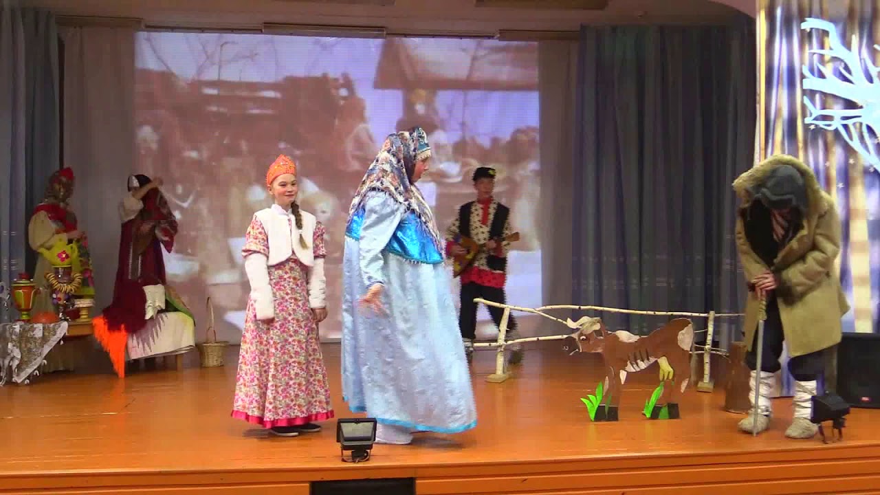 Театральная студия Как мужик корову продавал - YouTube