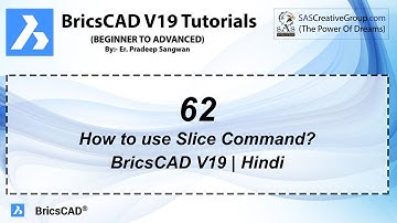 BricsCAD V19 Tutorial 62: How to use Slice Command in BricsCAD | With Example | Hindi