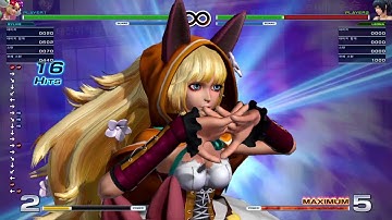 KOF14 SYLVIE 5gauge CD combo 910dmg (ver 2.00)