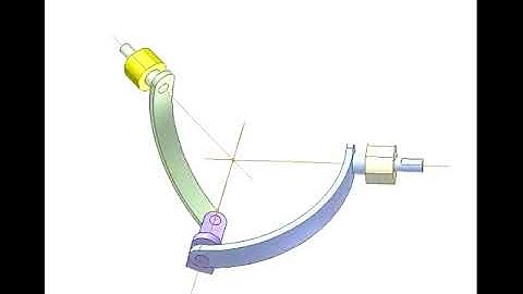 Spherical 4 bar linkage mechanism 7