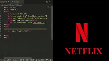 ASMR Programming - Netflix Logo Design using HTML & CSS | No Talking