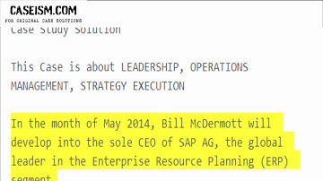 SAP 2014: Reaching for the Cloud Case Study Help - Caseism.com