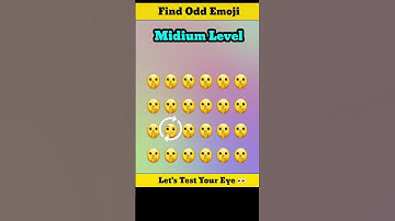 Find Odd Emoji #15 - #short #shorts #viral #trending #emoji #puzzle