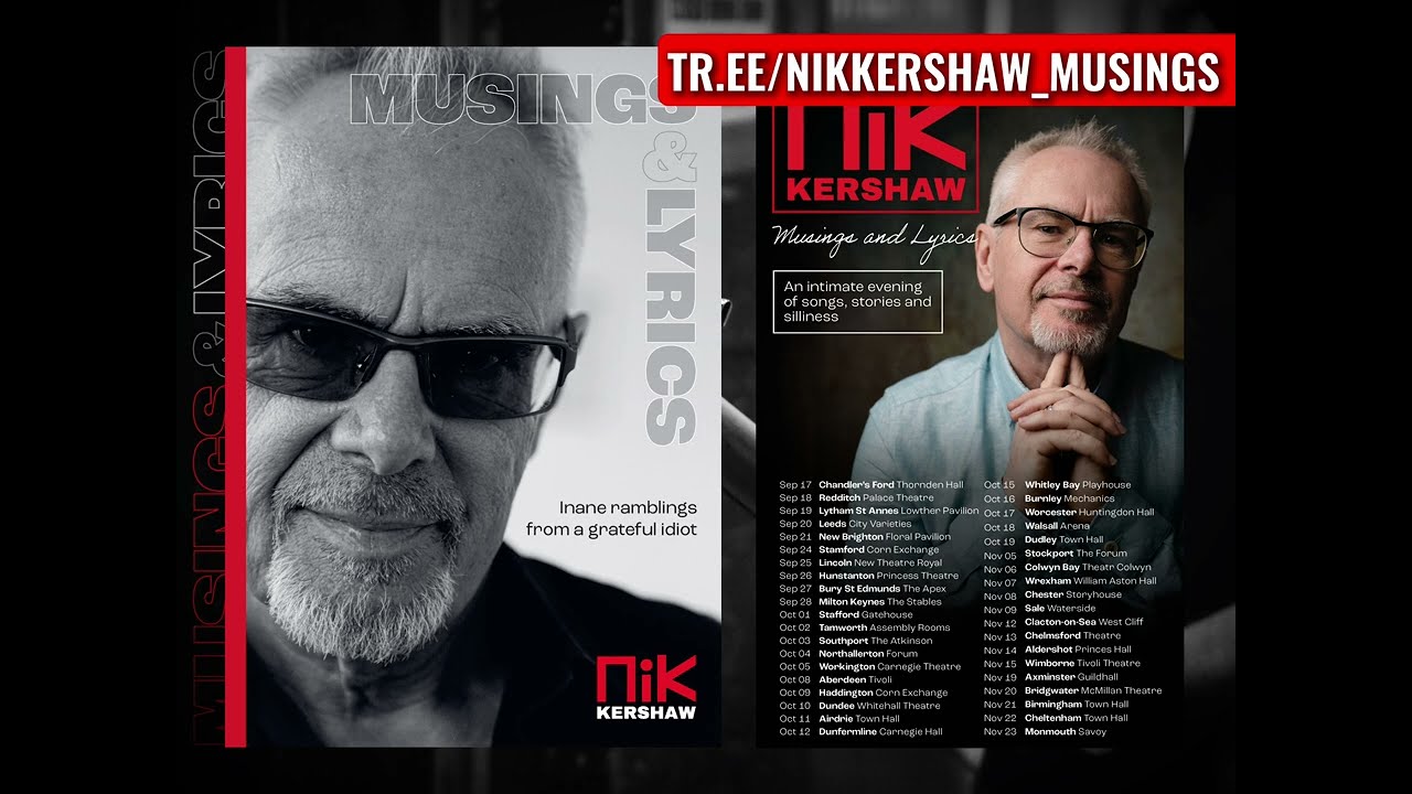 Musings, Lyrics and Songs From The Shelf | COMING SOON - The Official Nik  Kershaw Website