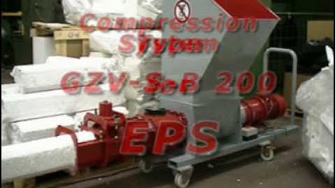 Styrofoam & EPS Compression - Densifier System by HEGER  www.foamequipment.com