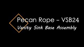 Pecan Rope - Vanity Sink Base Assembly