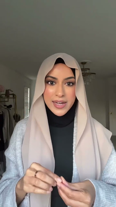 2 easy hijab styles with one hijab magnet #hijab #hijabutorial #hijabstyle