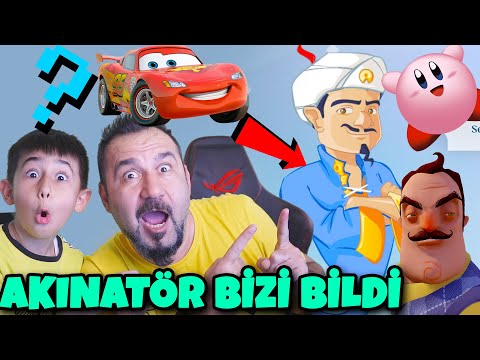 AKILLI AKINATÖR BİZİ BİLDİ! ÇİZGİ FİLM VE OYUN KARAKTERLERİNİ SORDUK! | EGEMEN KAAN İLE AKINATÖR