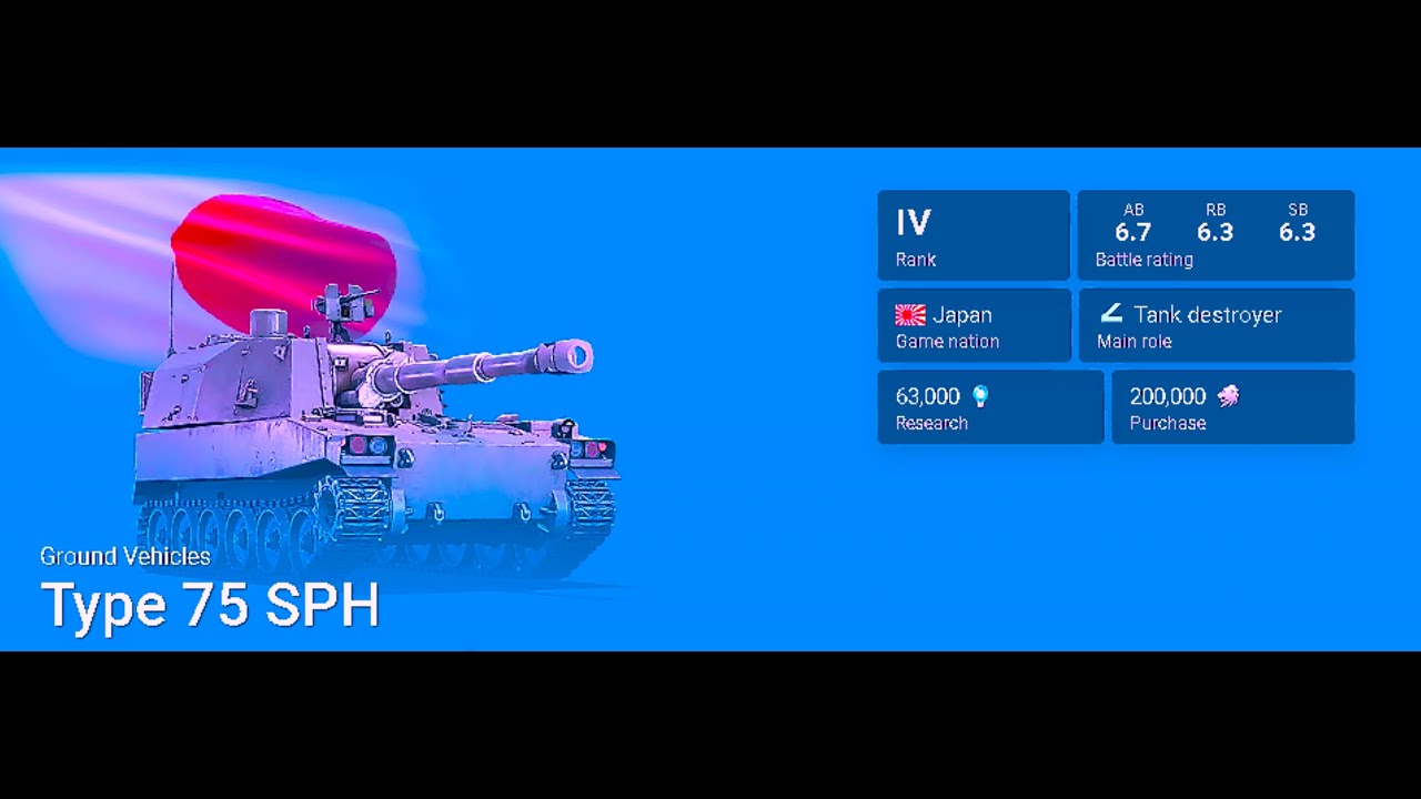 WarThunder / Realistic Battle / Japan ] - Type 75 SPH Gameplay - 5 Tank ...