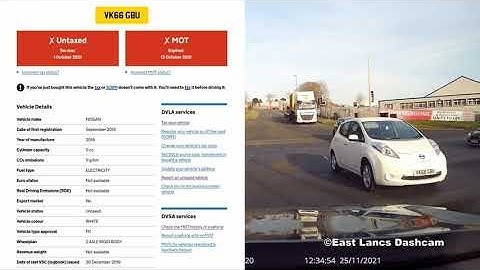 Nissan with no MOT or tax VK66GBU 25-11-2021