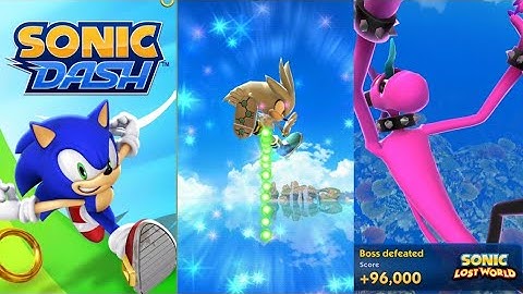 sonic dash game, silver character is Boss zazz defeated 2021