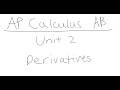 AP Calculus Review | Unit 2: Derivatives