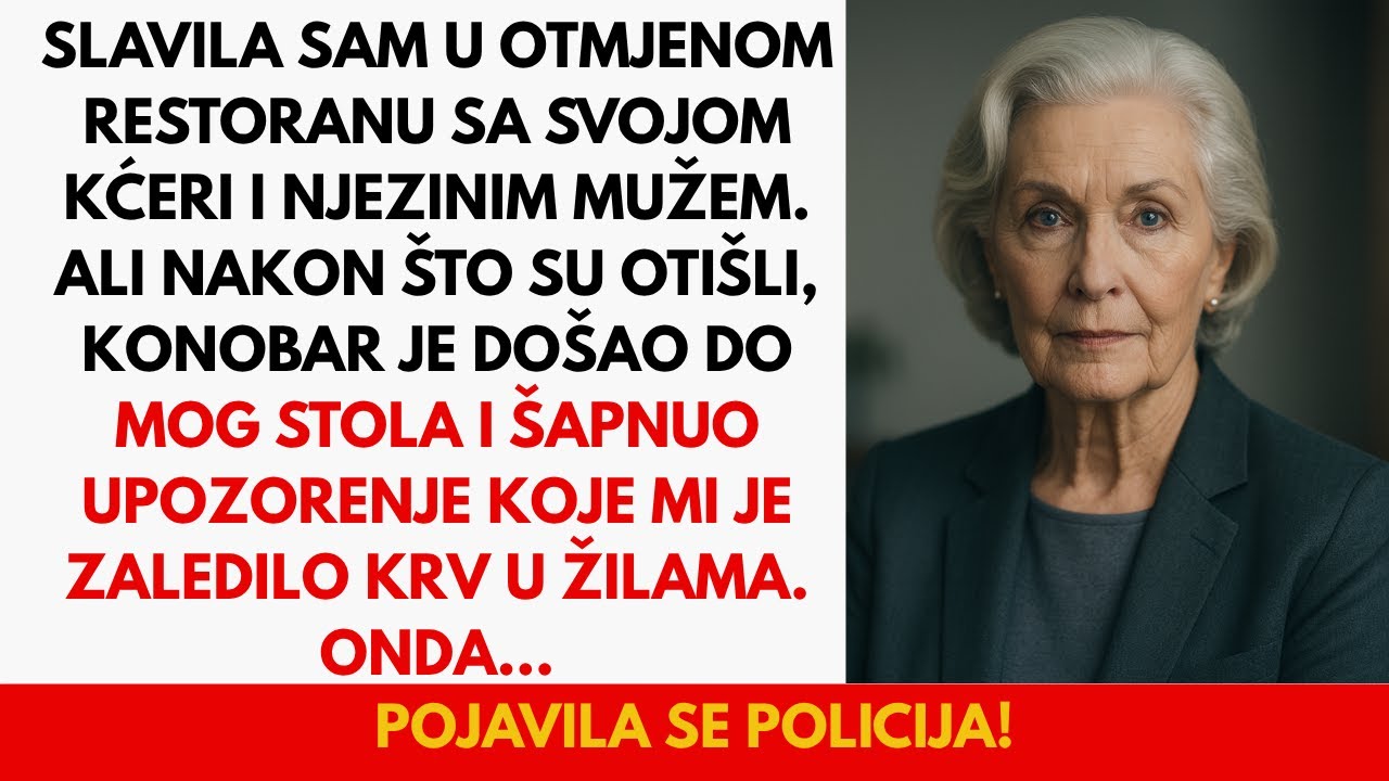 Dok je moja kći odlazila, konobar mi je šapnuo: “Pazite. Nemojte piti svoj sok...”