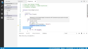 Share Data Between Threads With Anonymous Delegates