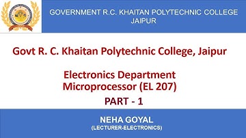 Microprocessor 8085 Multiple Choice Questions, EL-207, By Neha Goyal From RC Khaitan, Jaipur