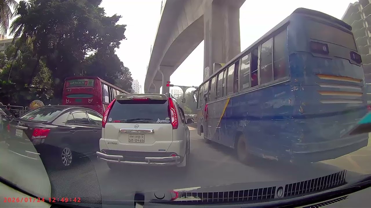 Bashundhara City To Jurain | DashCam Diray | Jan 24, 2026