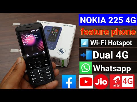 Nokia 225 4G Feature Phone Wifi Hotspot Whatsapp Youtube x Dual 4G Test